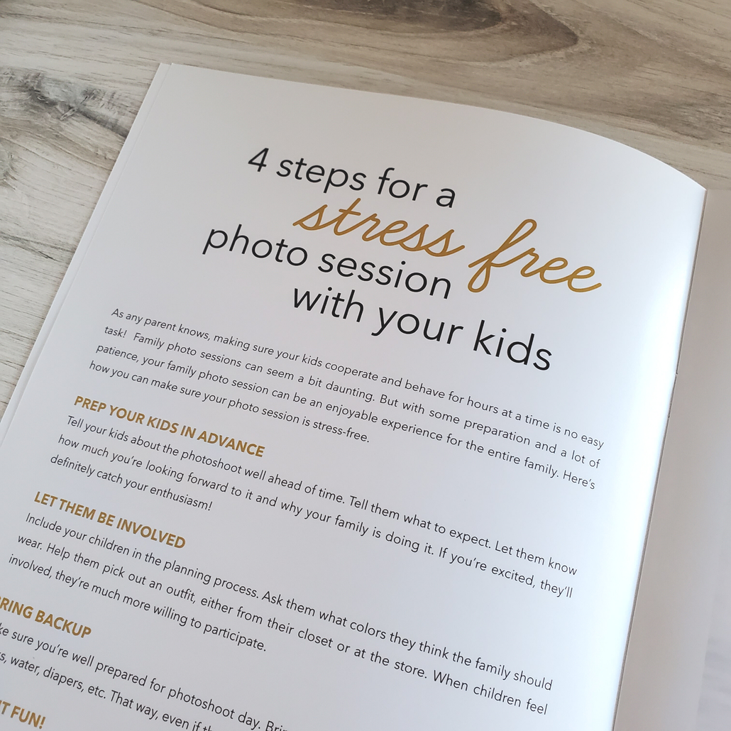 Family Photography Welcome Guide Template