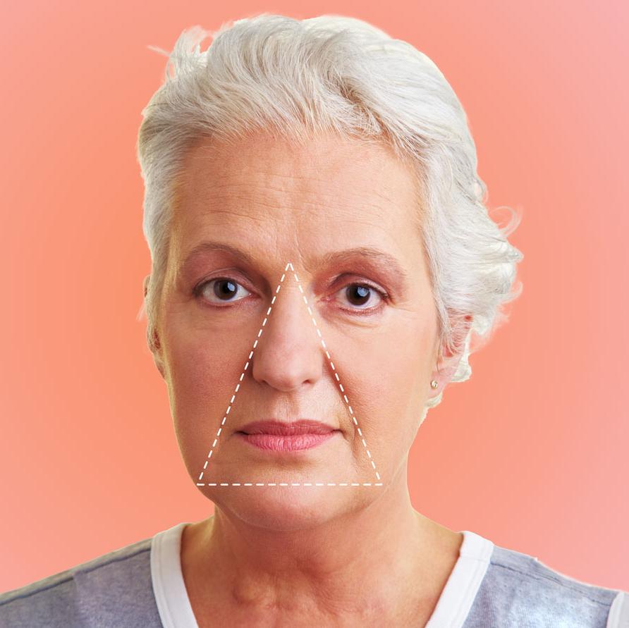 Triangle of youth is inverted during old age