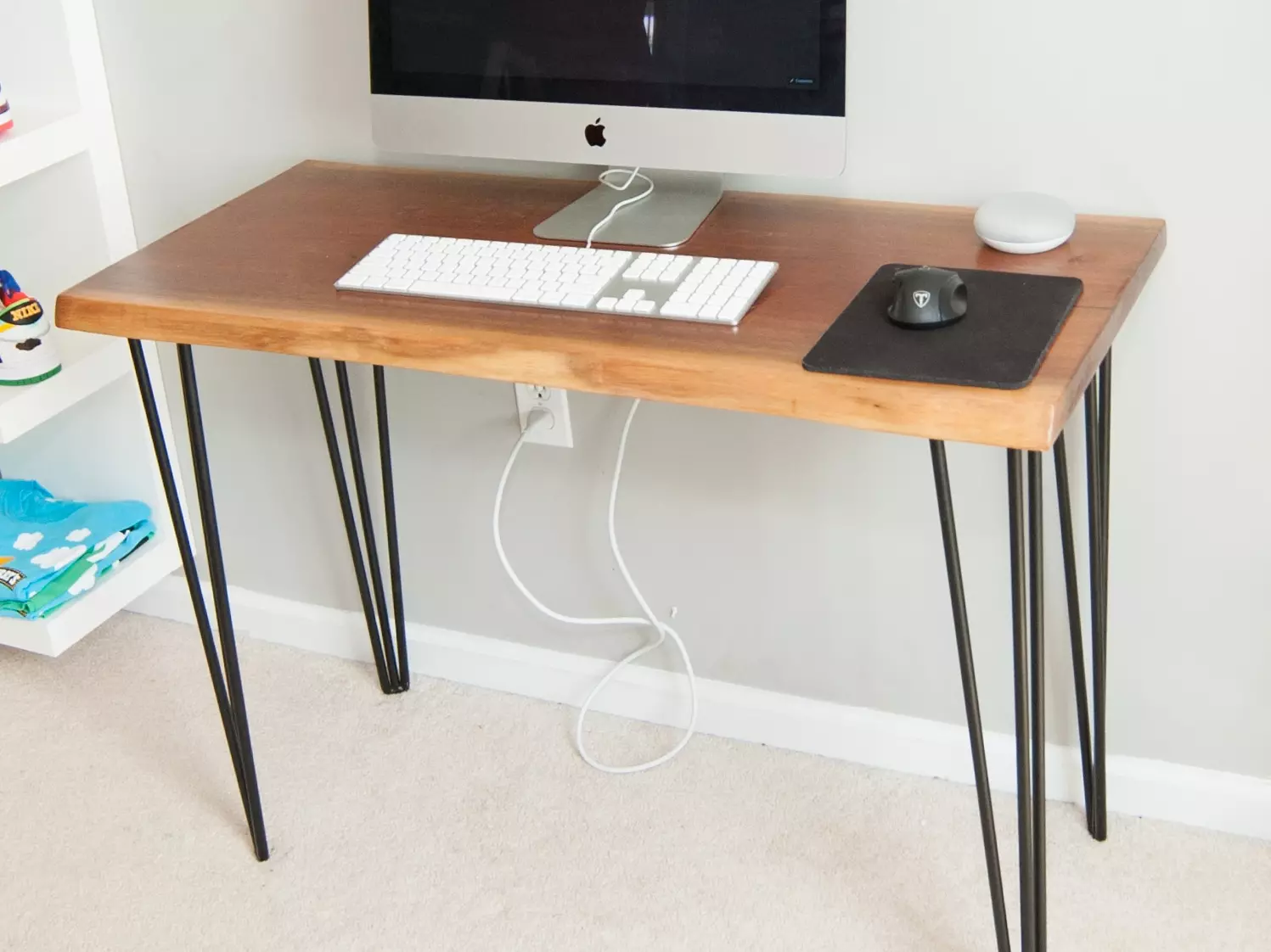 Student Desk with Hairpin Legs