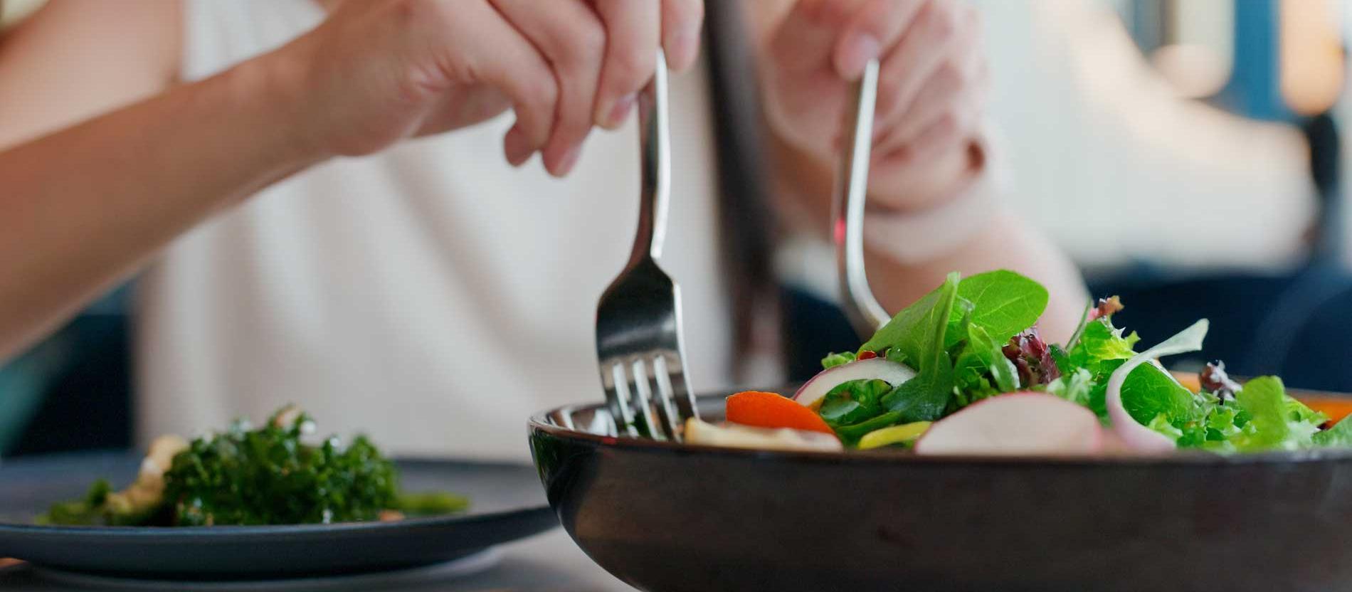 salad in a plate