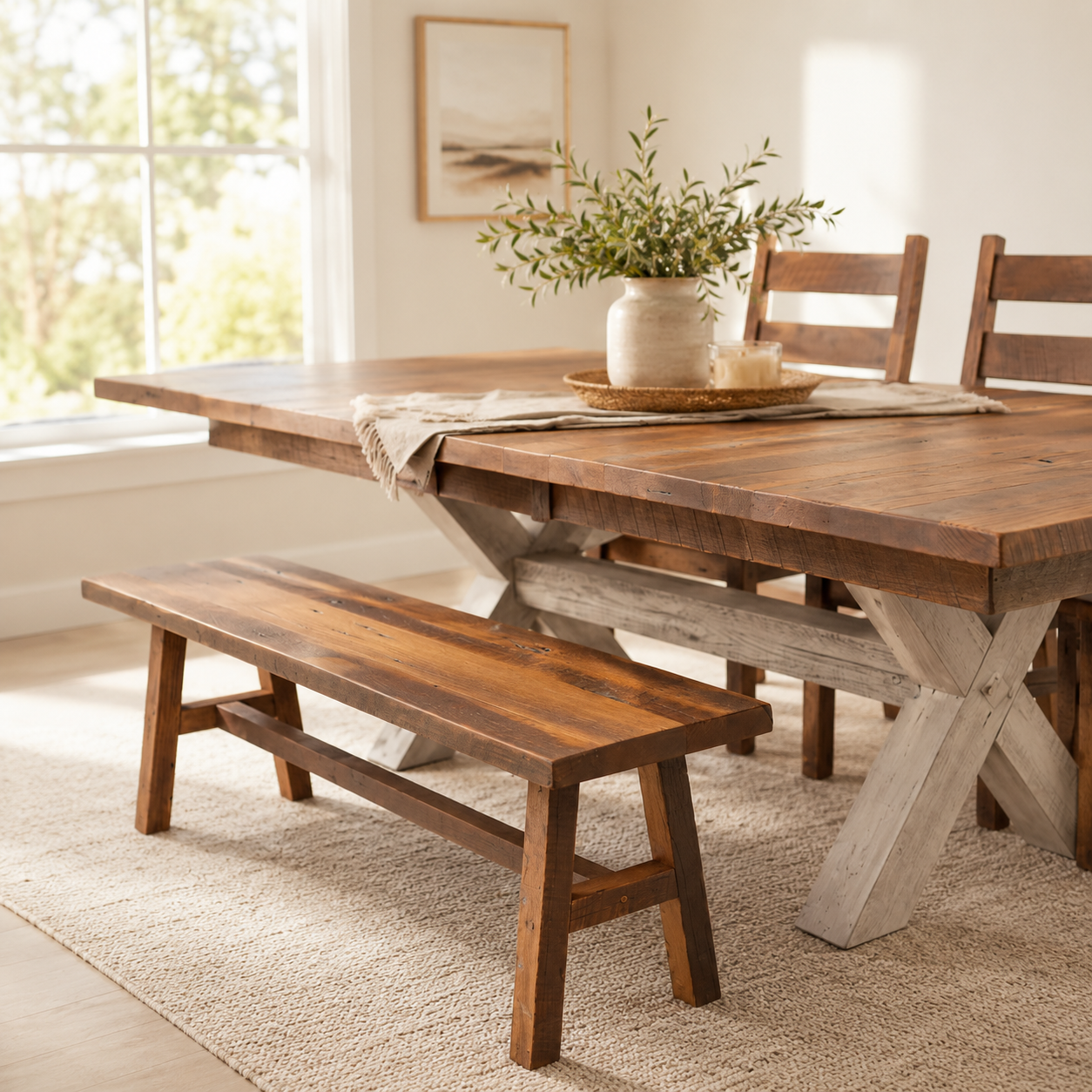 Rustic Barnwood Bench
