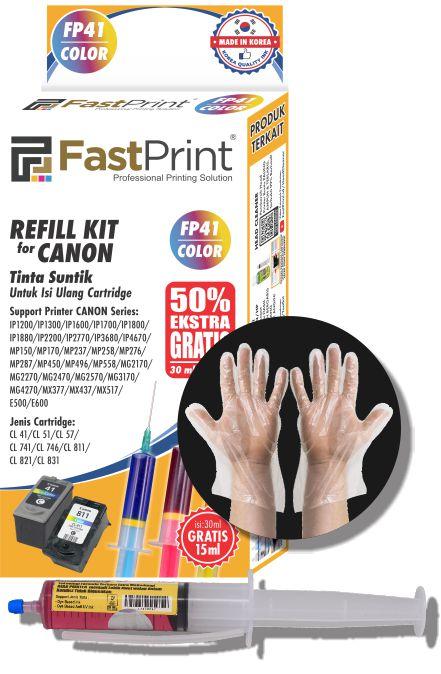 cara mengisi tinta printer canon