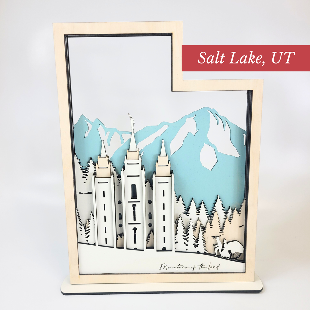 Latter-Day Temple Wall Décor - Rustic Surface