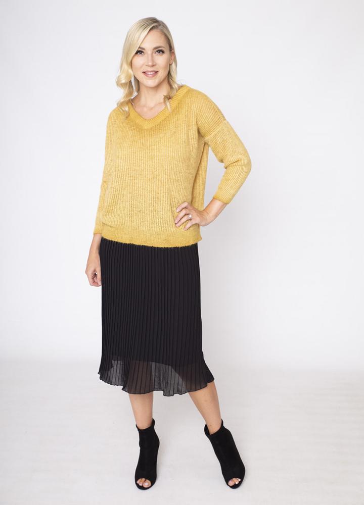 V Neck Mohair Jumper