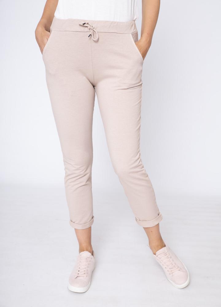 Drawstring Side Pocket Trouser Pink