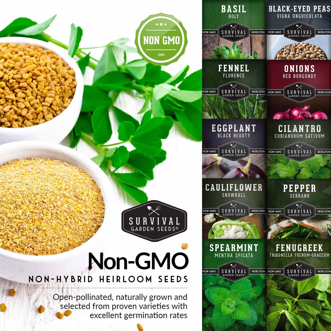 Non-GMO, non-hybrid heirloom vegetable and herb seeds for your garden
