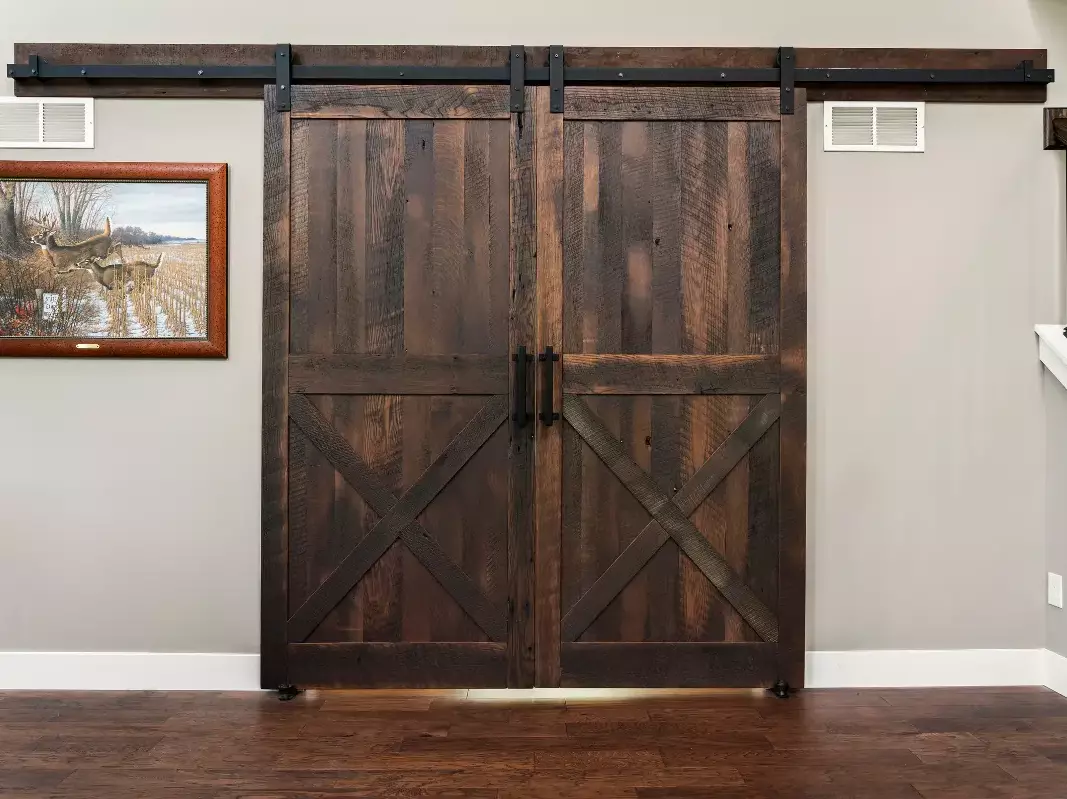 Bypass Rustic Barn Doors for Office