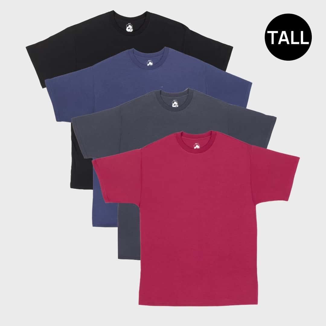 1XLT-4XLT Tall Crew Neck Best Sellers 4-Pack