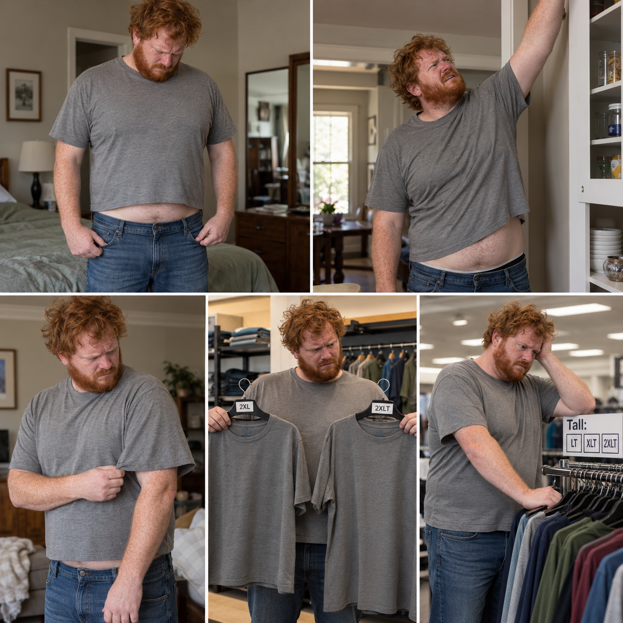 If You Wear 2XLT, You Know the Problem.