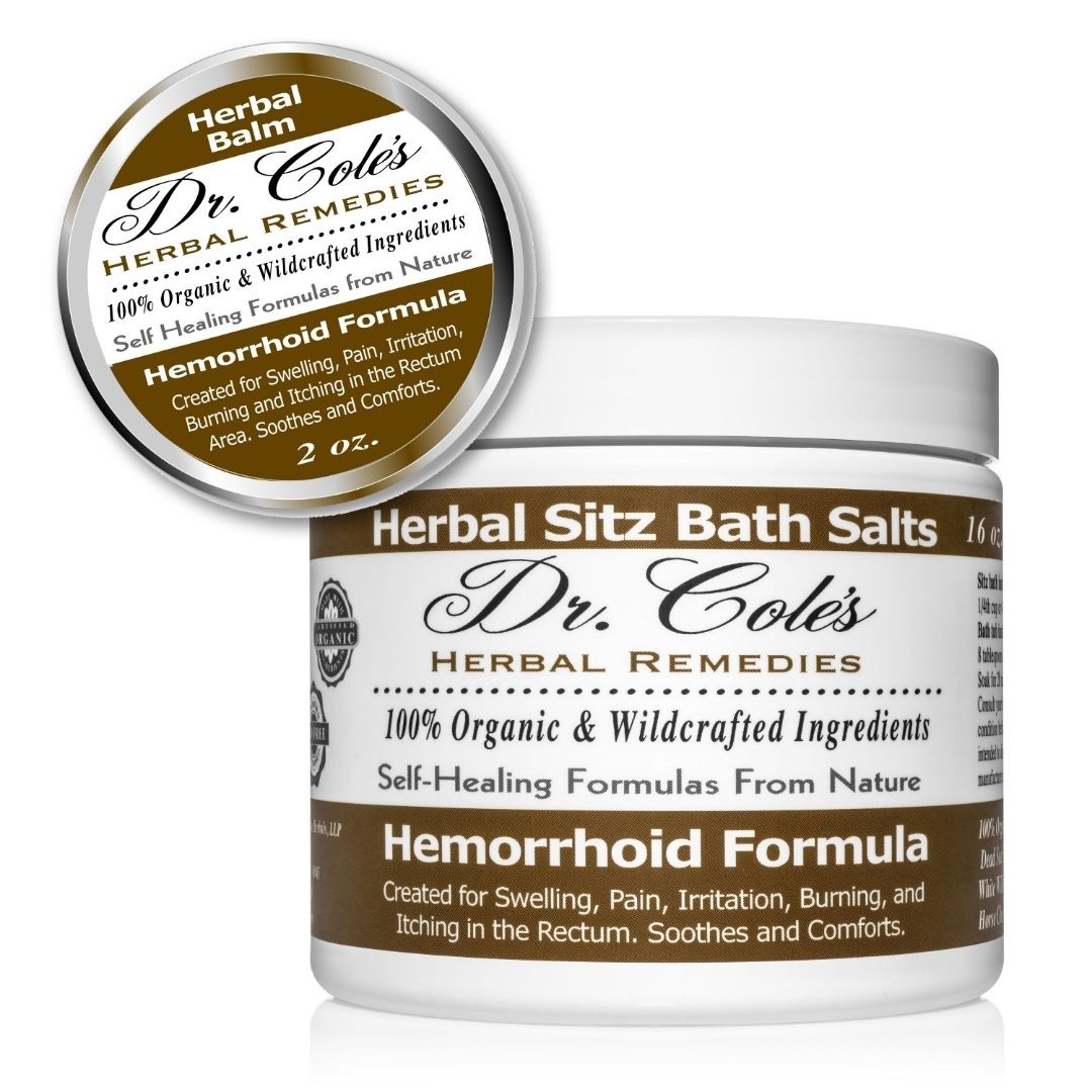 Dr. Coles Hemorrhoid Balm and Salts.