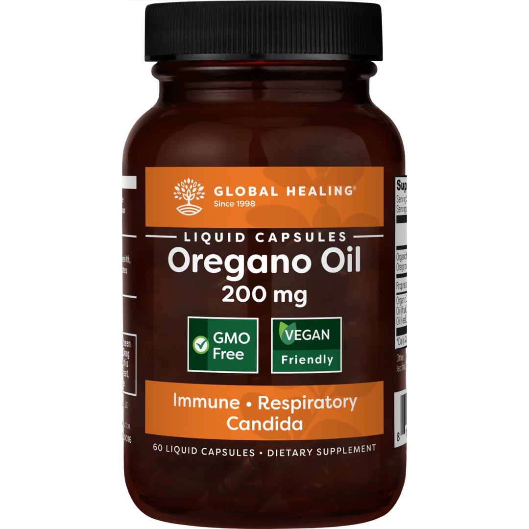 Global Healing Oregano Oil Capsules 200mg Bottle