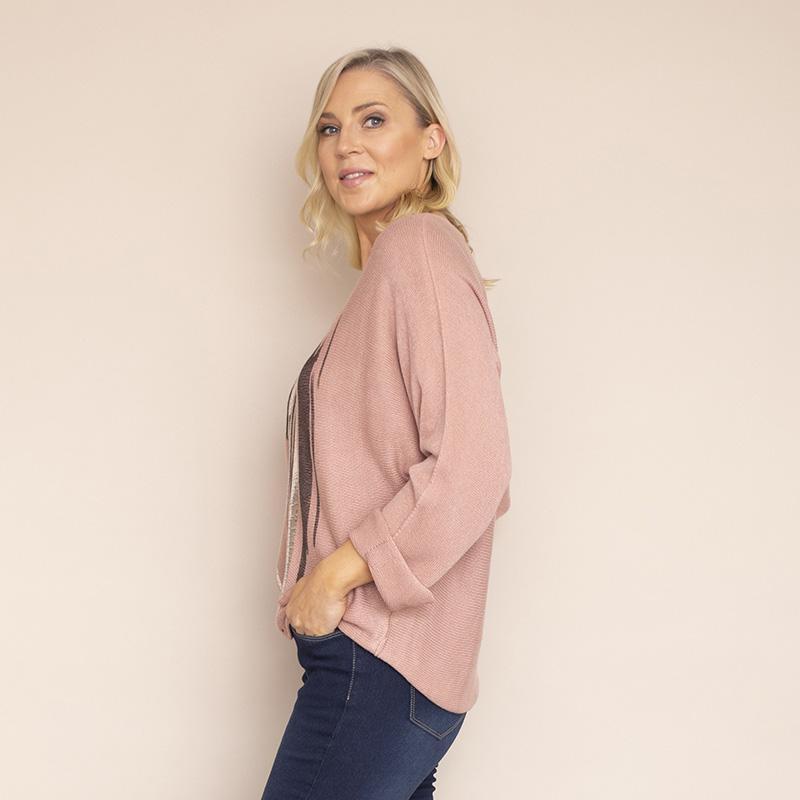 Valerie Batwing Jumper (Pink)
