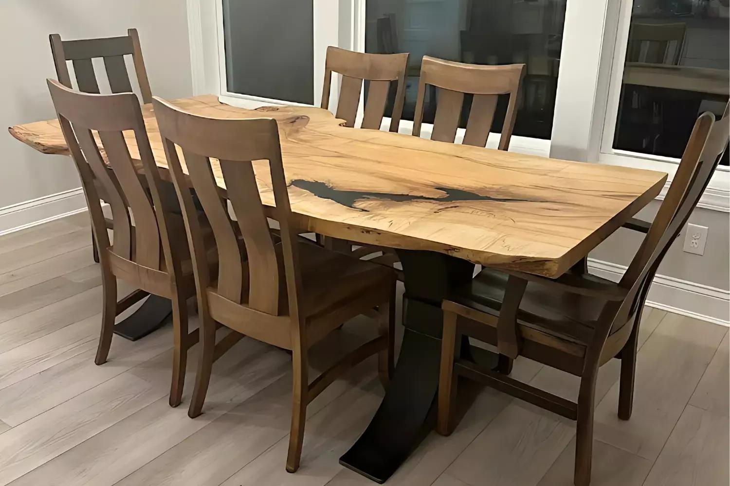 Live Edge Maple Dining Table