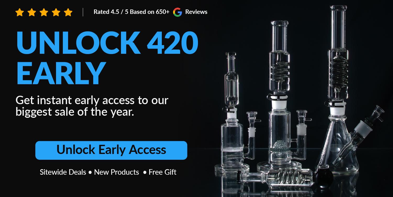best selling bongs and pipes on table