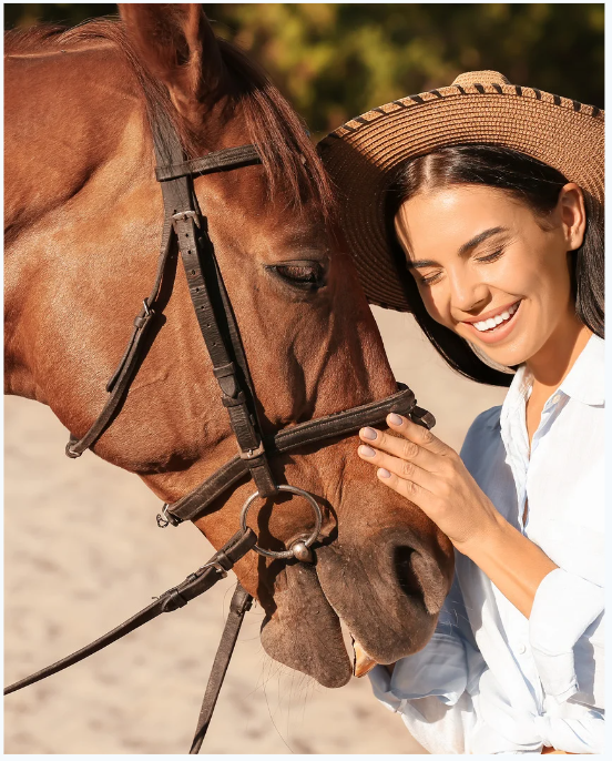 Selvita Equine Horse with Girl Happy