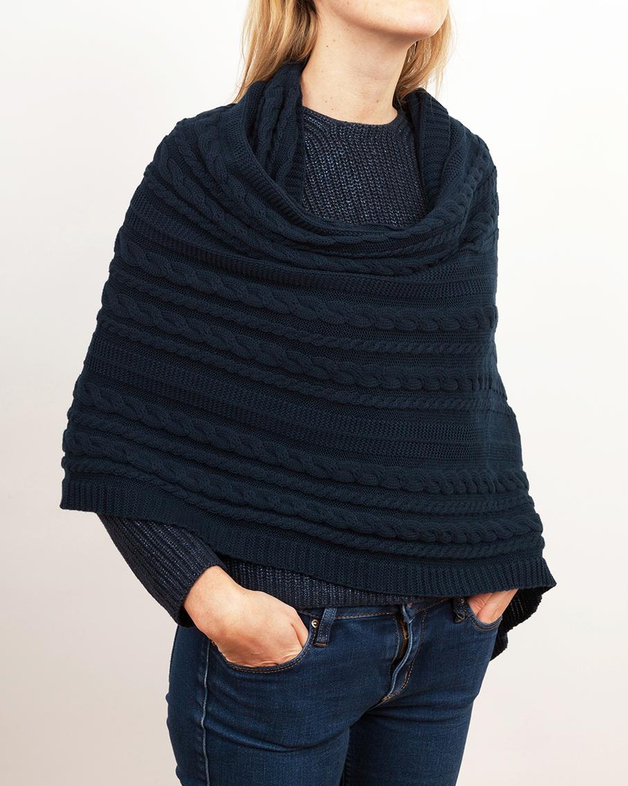 Organic Cable Knit Cotton Scarf