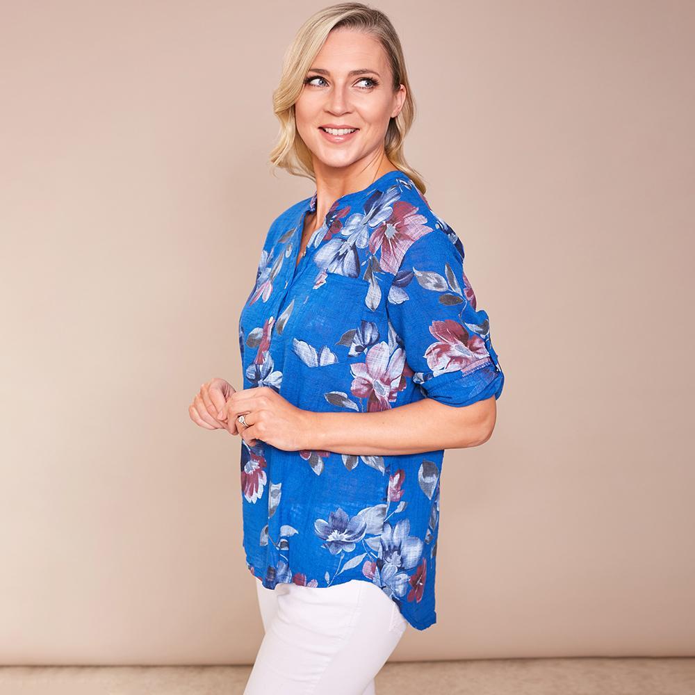 Meghan Blouse (Royal Blue)