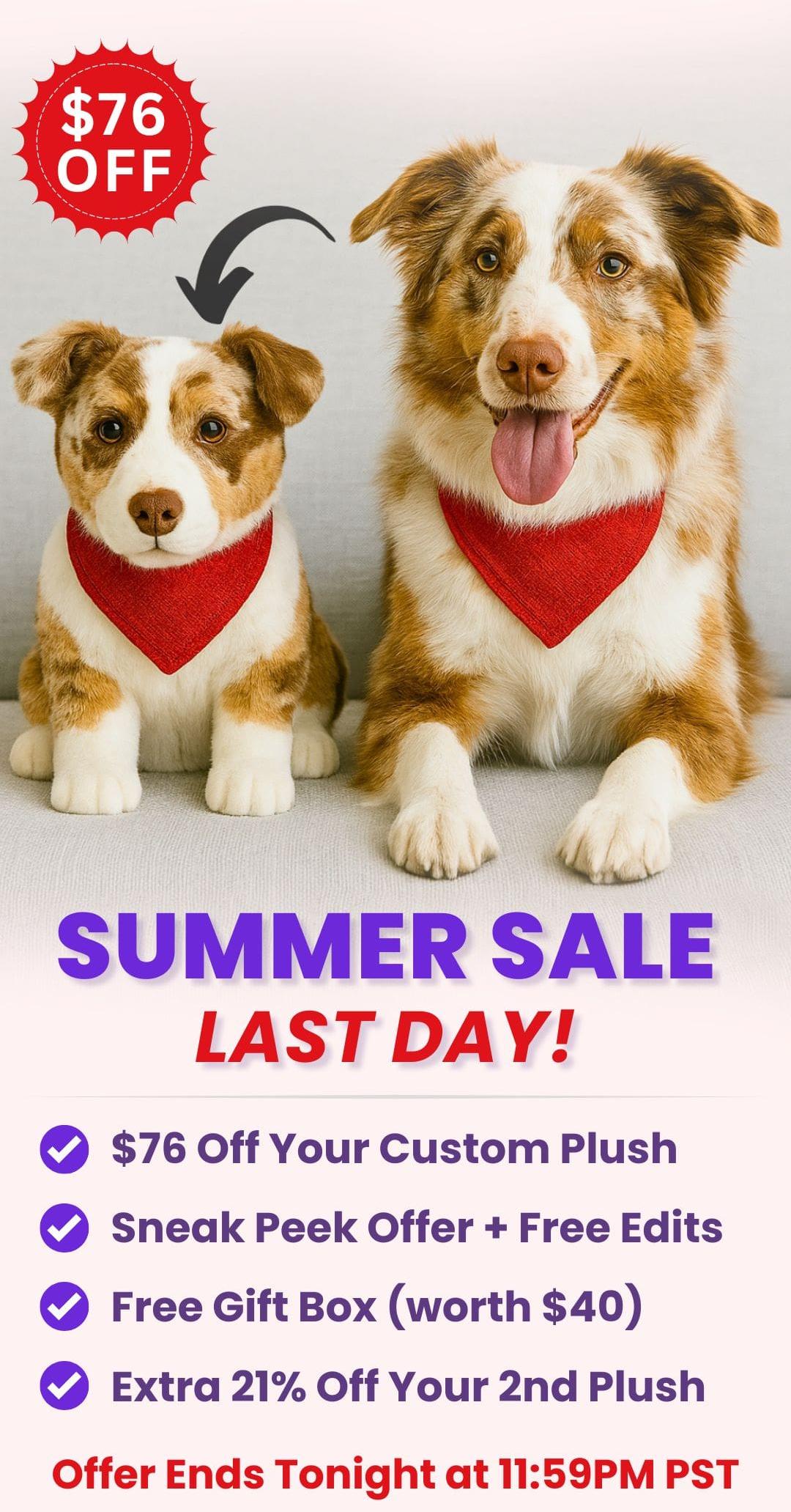 custom stuffed animal plush from photos as a memorial gift