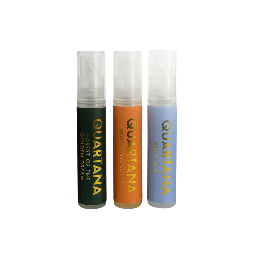 The 3 fragrance vials of the Starlight Wellness Discovery Set
