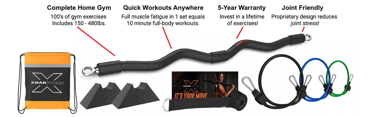 Complete portable home gym kit