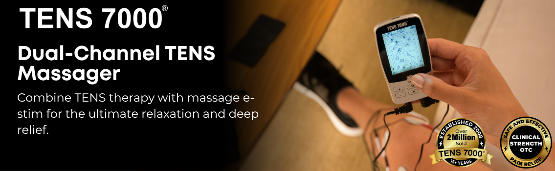 Combine TENS therapy with massage e-stim for the ultimate relaxation and deep relief.