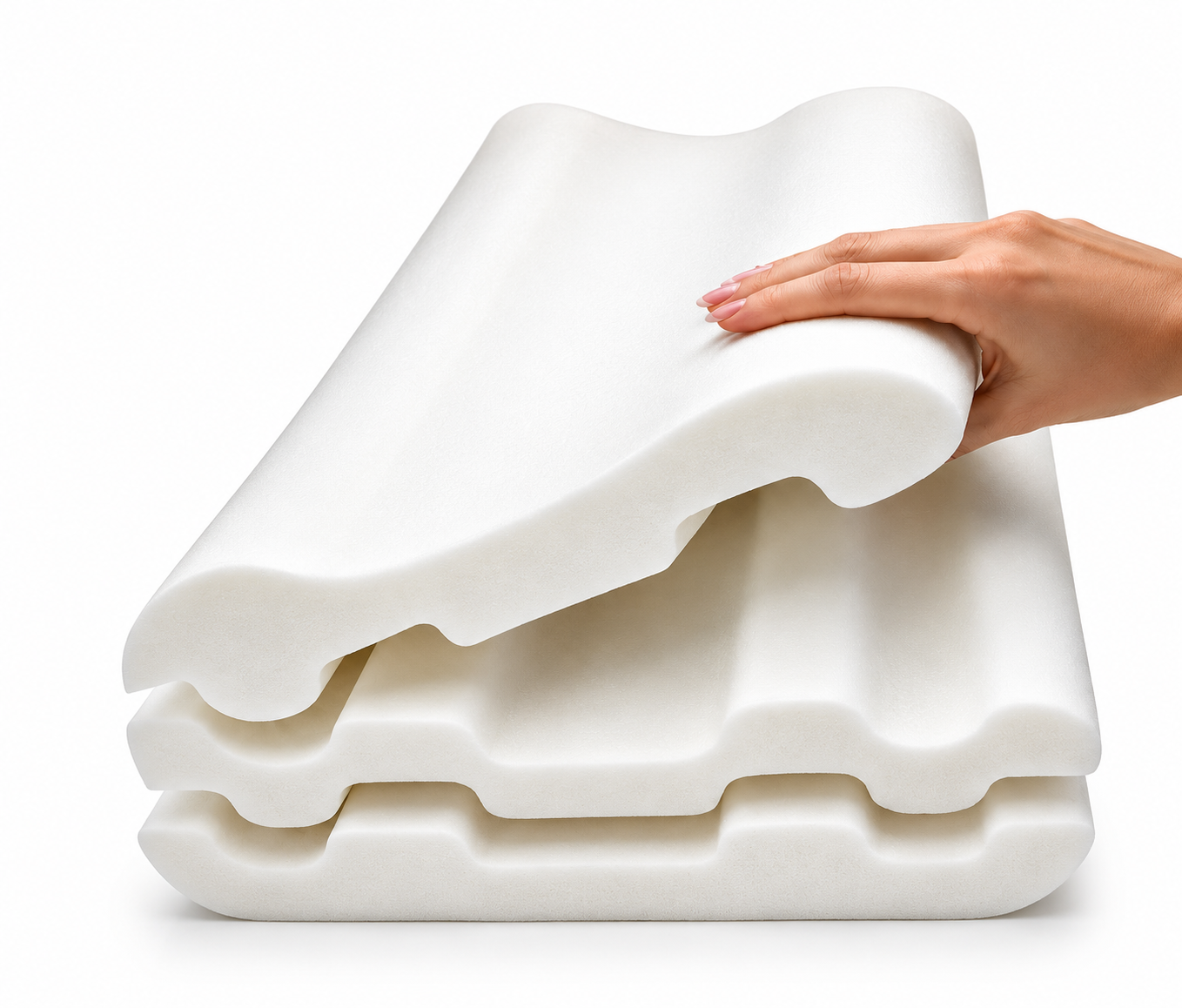 Royal Therapy 3-Layer Travel Memory Foam Pillow