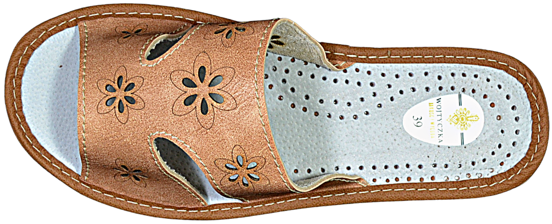 Agata - Leather house slipper - Reindeer Leather