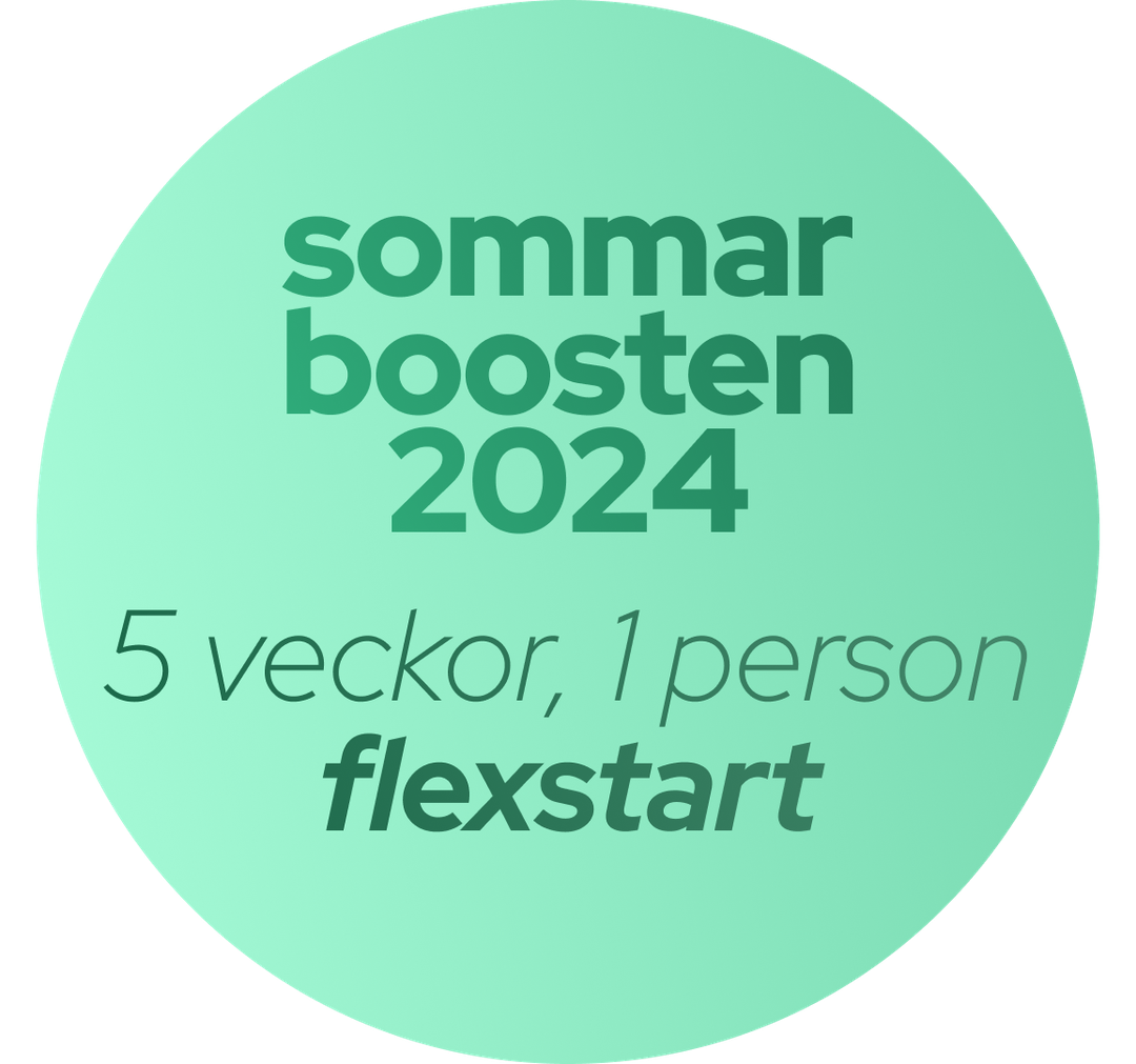 Sommarboosten 2024 - Årets roligaste träningsprogram? 5 veckors träning online med flexstart