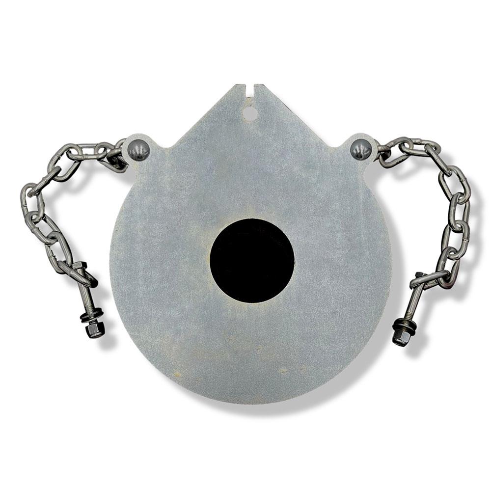 AR500 Steel Bullseye Gong reactive targets