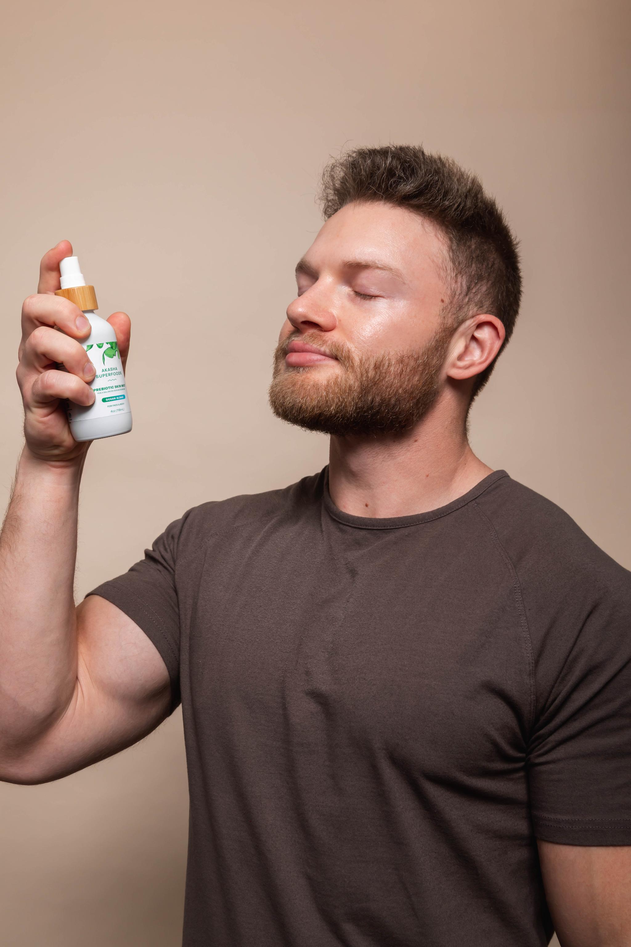 Prebiotic Natural Skin Repair Mist for Acne Prone Skin Akasha Superfoods