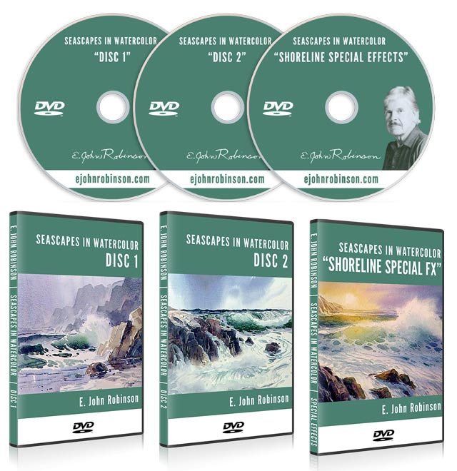 Paint the Sea and Shoreline in Watercolors Using Special Effects: E. John  Robinson: 9781929834112: : Books