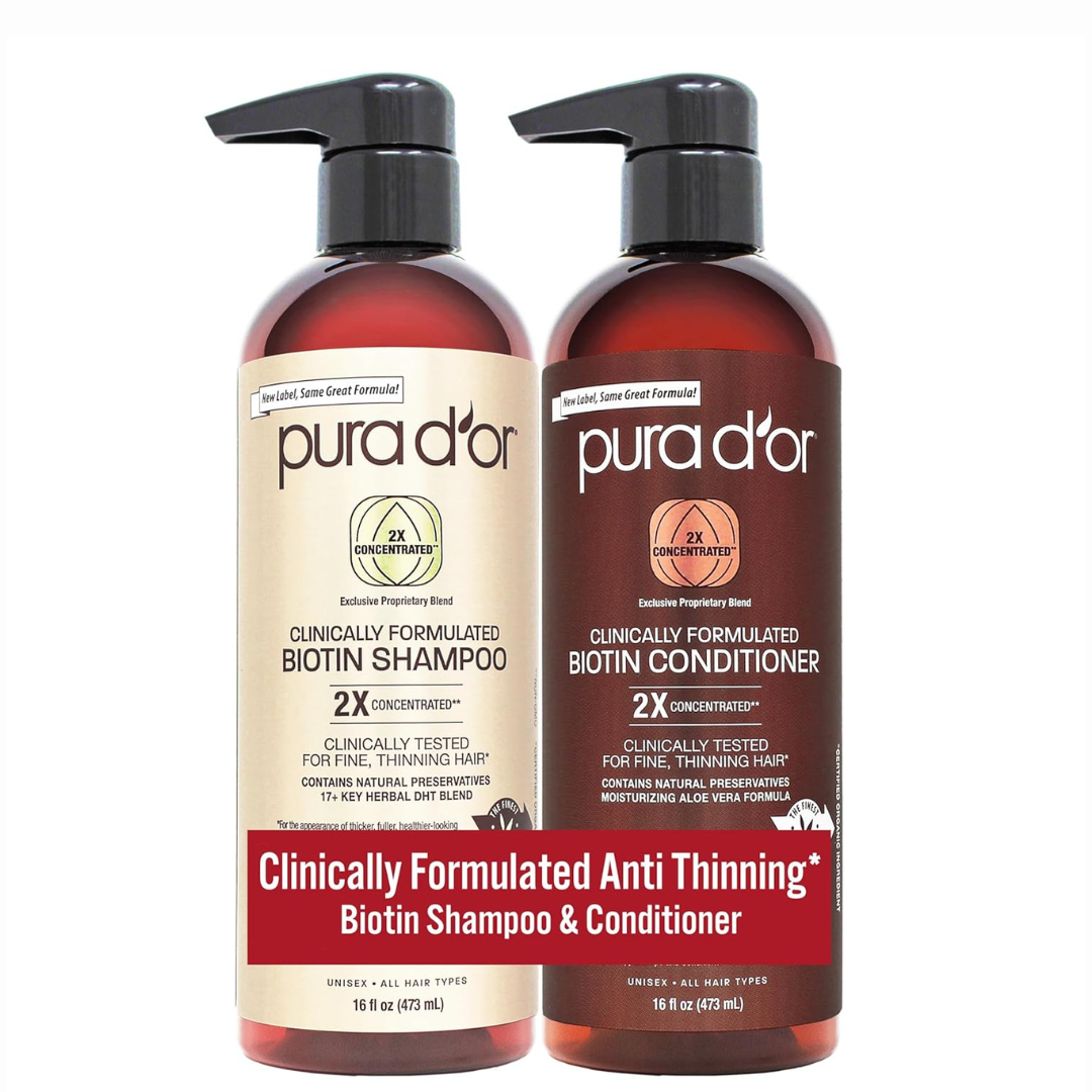 Clinically Formulated Biotin Shampoo and Conditioner Set 16oz