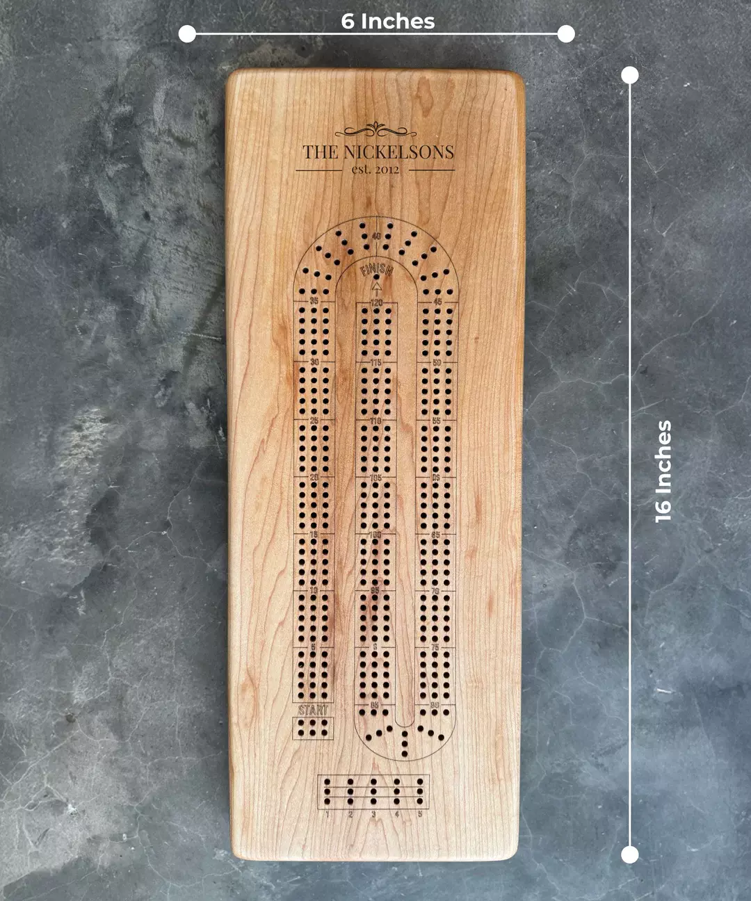 straight edge maple crib board