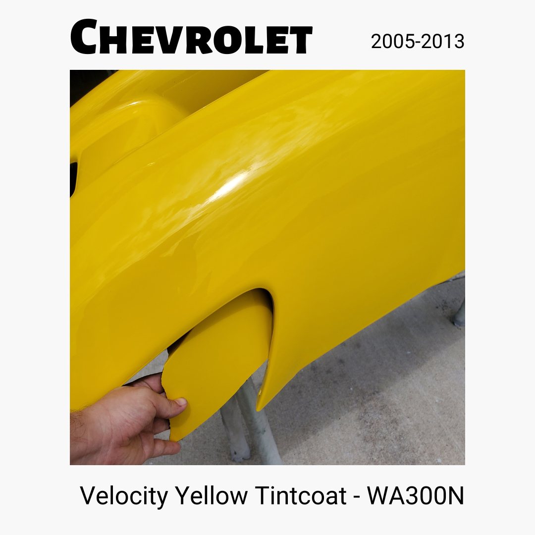 23259 2005-2013 Chevrolet Corvette Velocity Yellow Tintcoat WA300N - ReveMoto Custom Paint Match