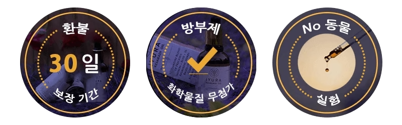 iYURA Trust Badges: 2. 30-Day Money-back Guarantee 3. No Additives or Binders 4. Not Tested on Animals