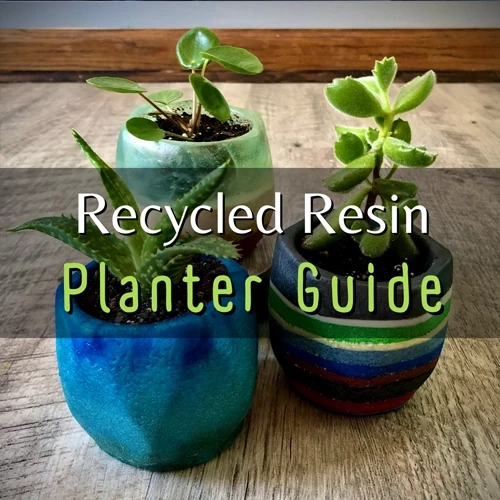 DIY planter guide using recycled epoxy resin.