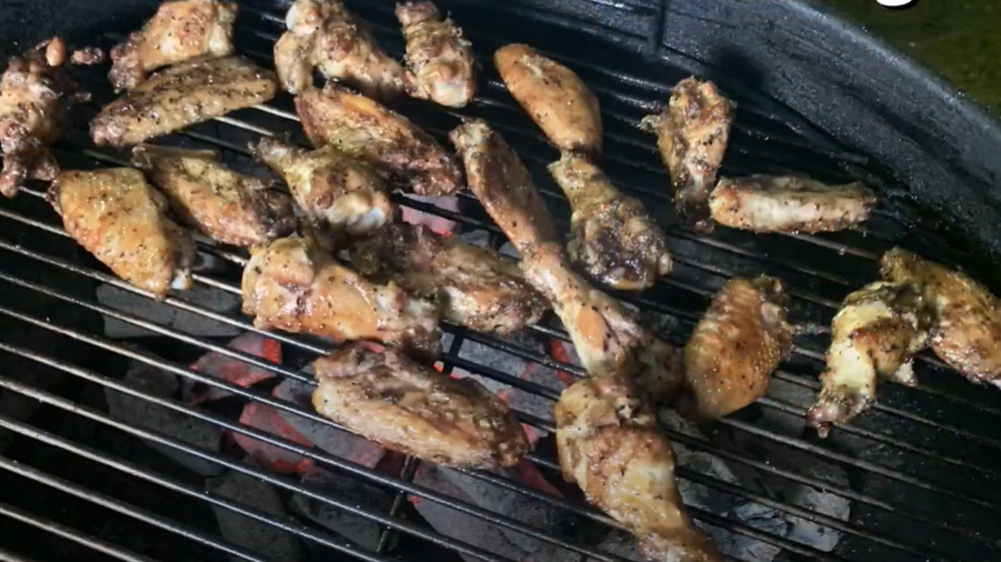 Grilled Chicken Wings er Kettle Cook