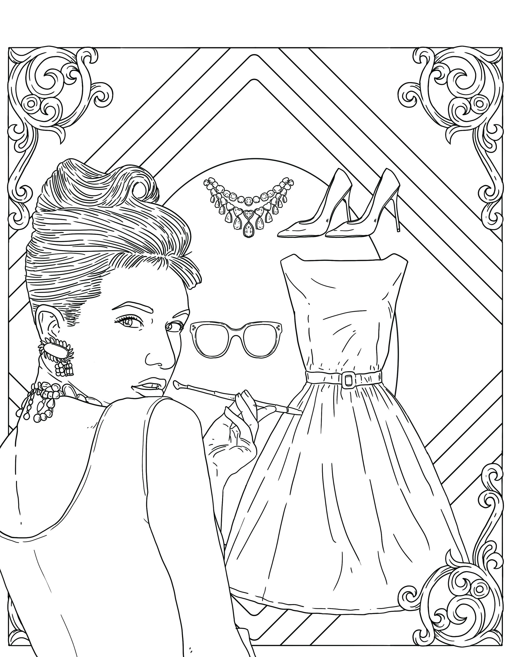 coloring pages of fashion – Image 9
