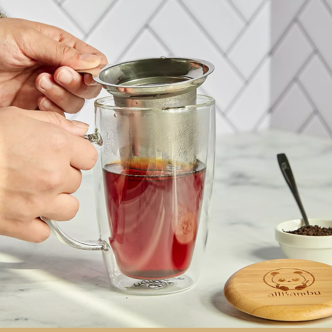 Bamboo comb combing hair