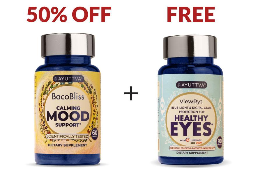 Buy 1 Bottle of BacoBliss at 50% OFF + FREE Bottle of ViewRyt!