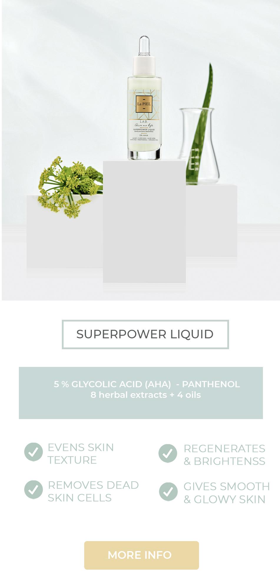 Superpower Liquid Face Peeling Za Lice La PIEL LAB Natural Skincare