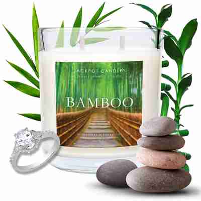 bamboo scented candle