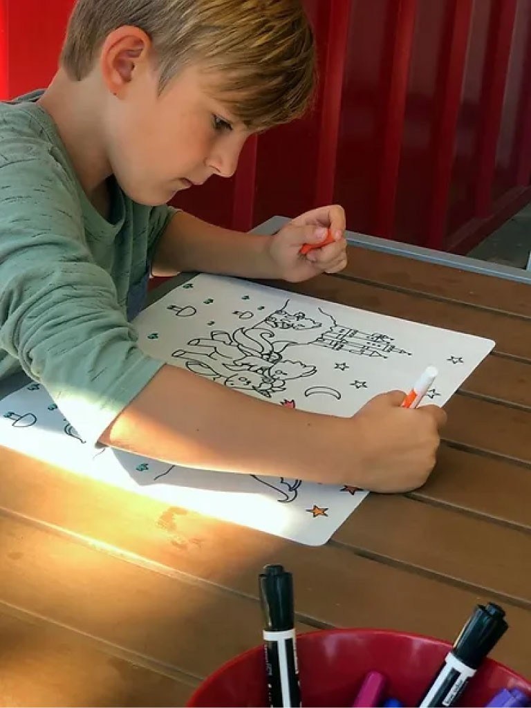My 3yo boy is obsessed with drawing. A giant whiteboard is hours