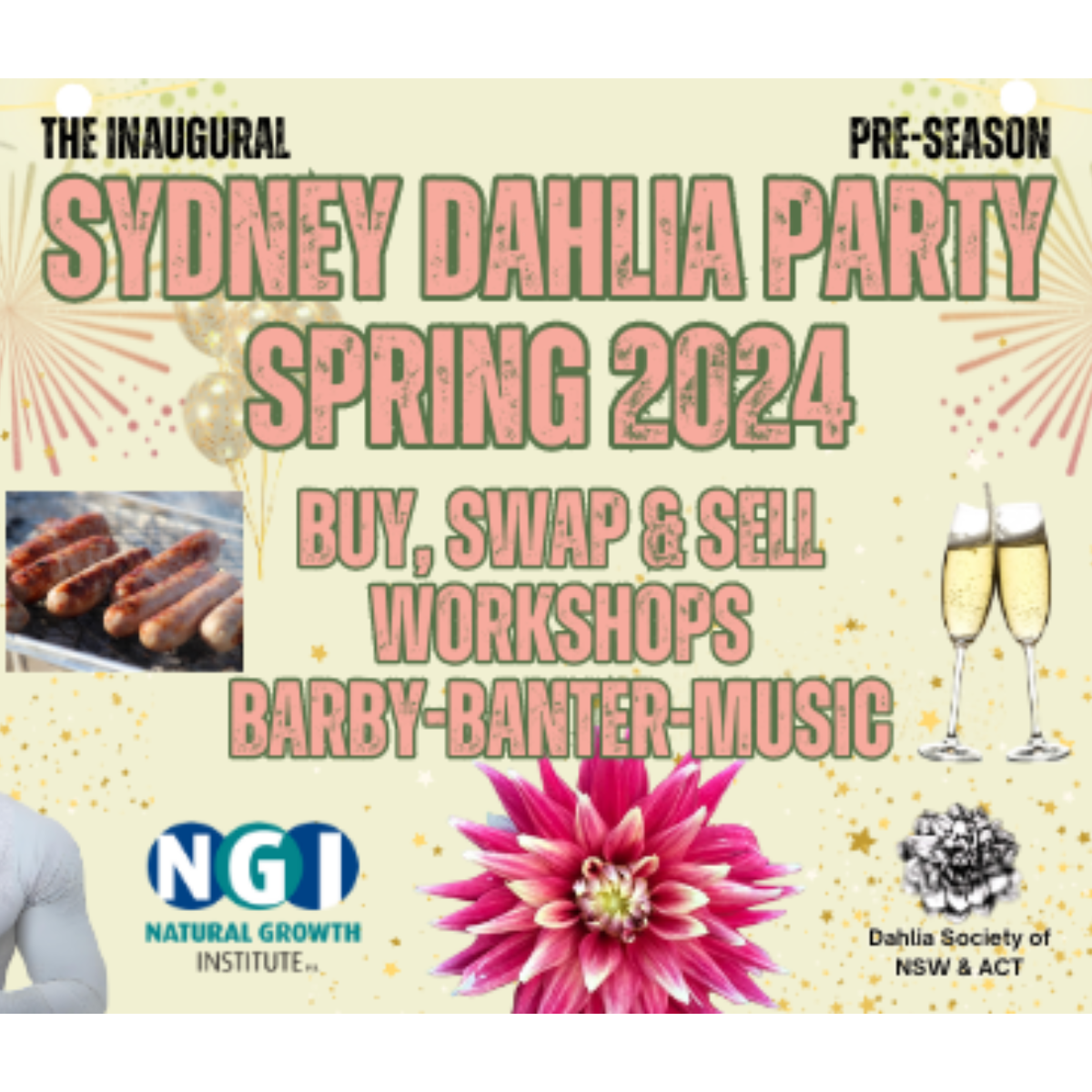 Sydney Dahlia Party Spring 24 Square