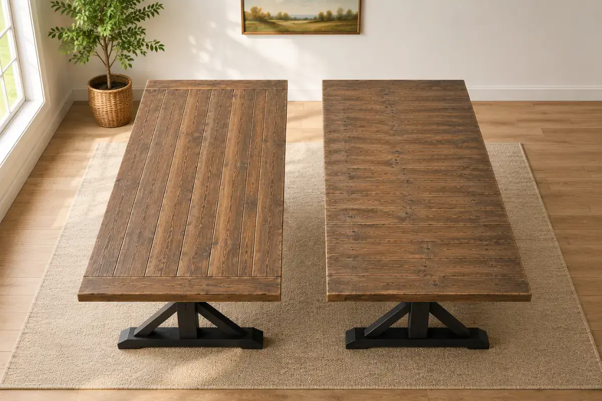 Long Plank vs Short Plank Tables