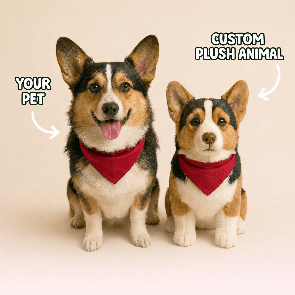 custom stuffed animal plush of your pet a handmade gift