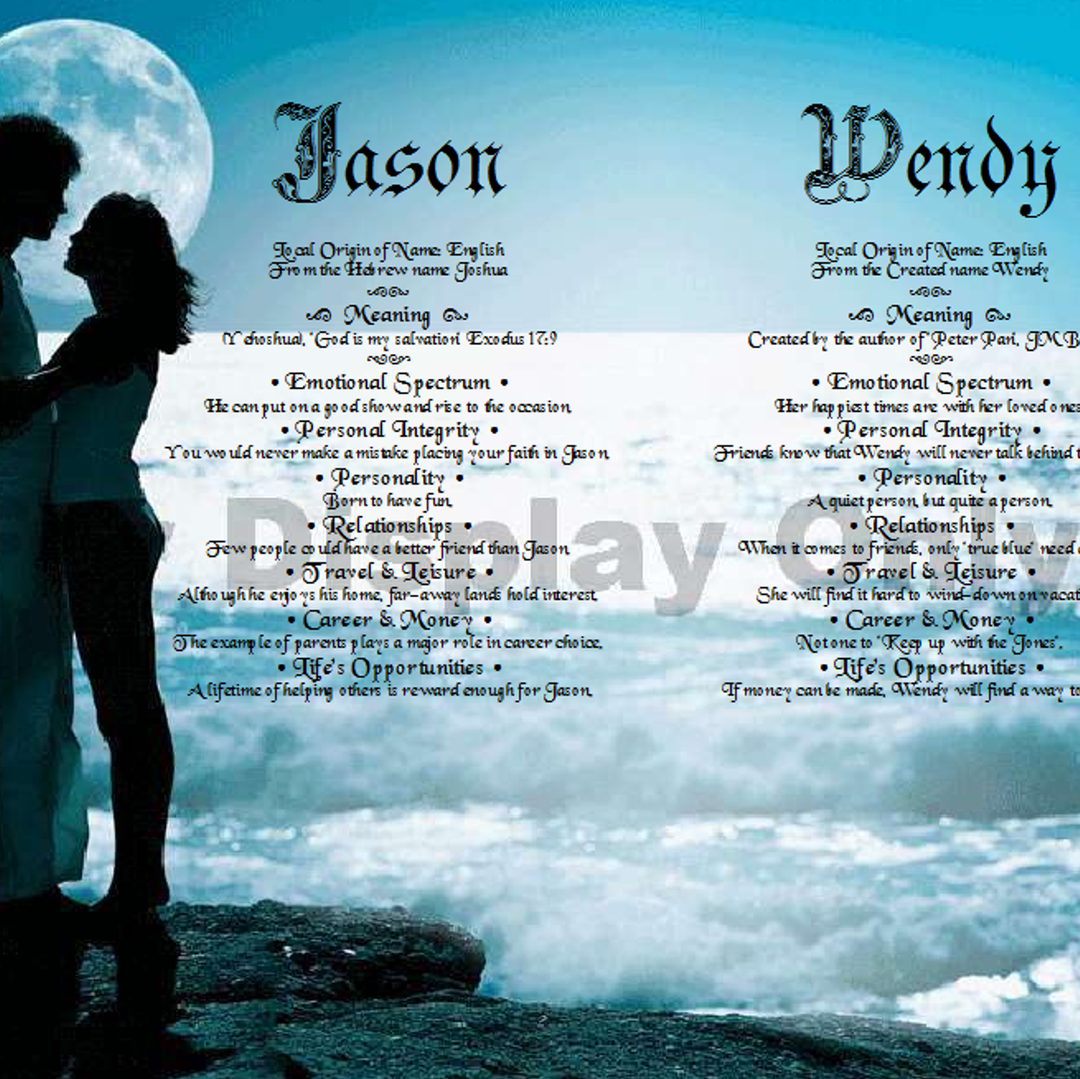Moon Beach Personalized Gift