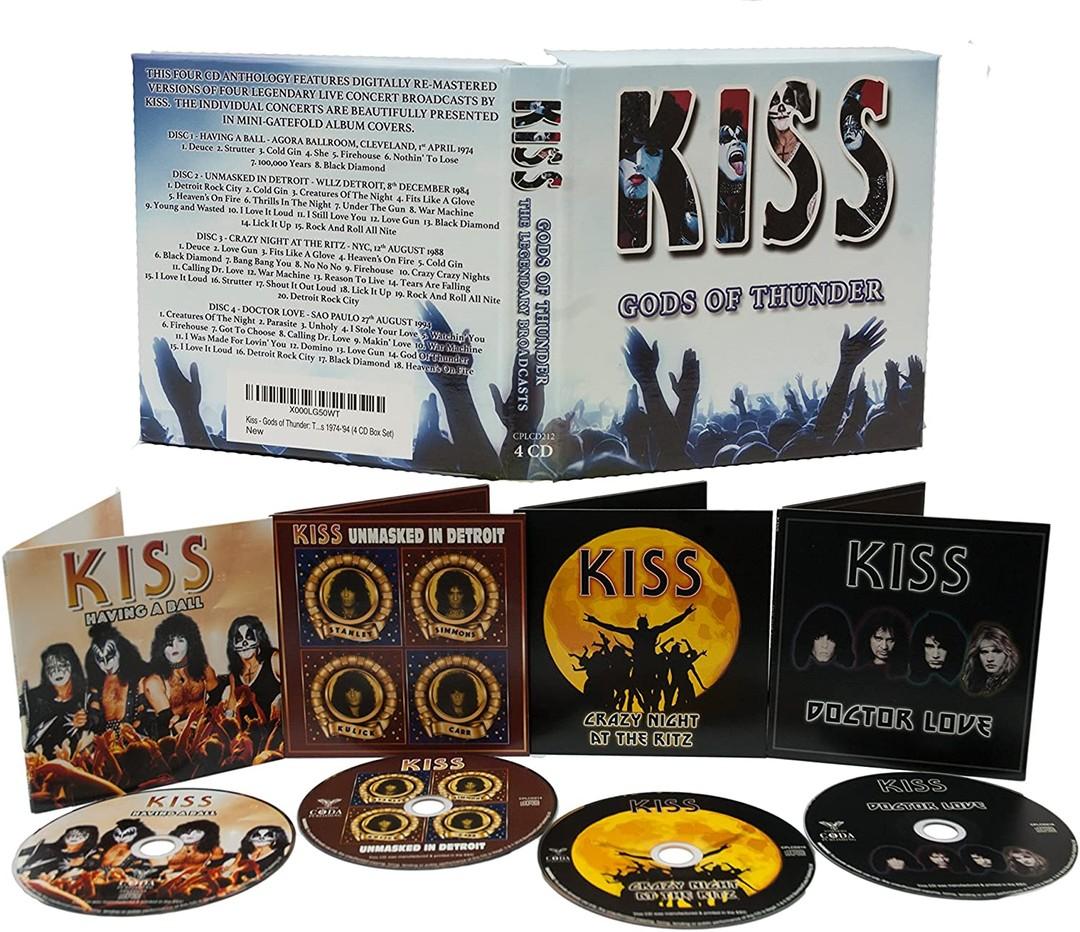 Kiss - Gods Of Thunder - The Legendary Broadcasts 74-94- 4 CD Box Set