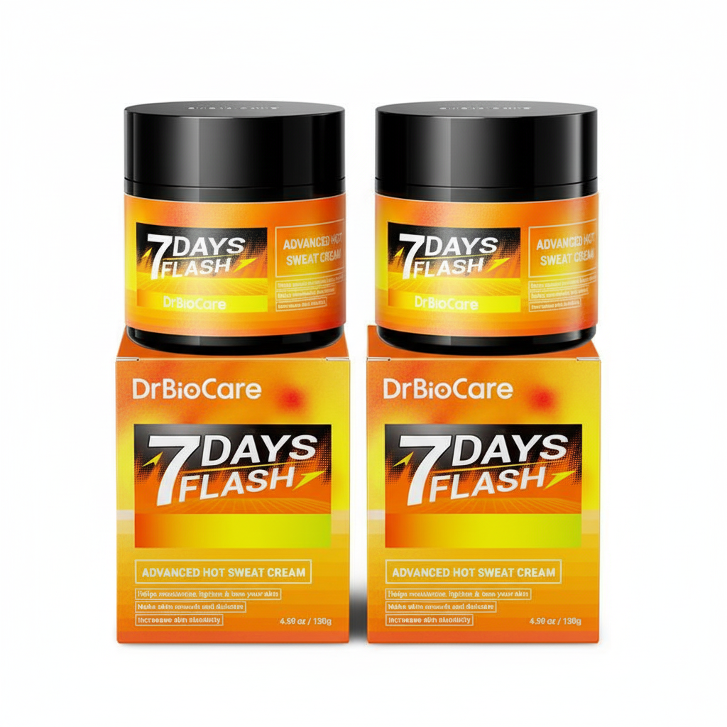 7 Days Flash — Crema sudorosa avanzada DrBioCare: siente el calor, intensifica tu entrenamiento
