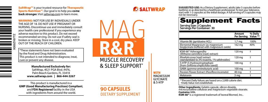 Mag R&R label ingredients.